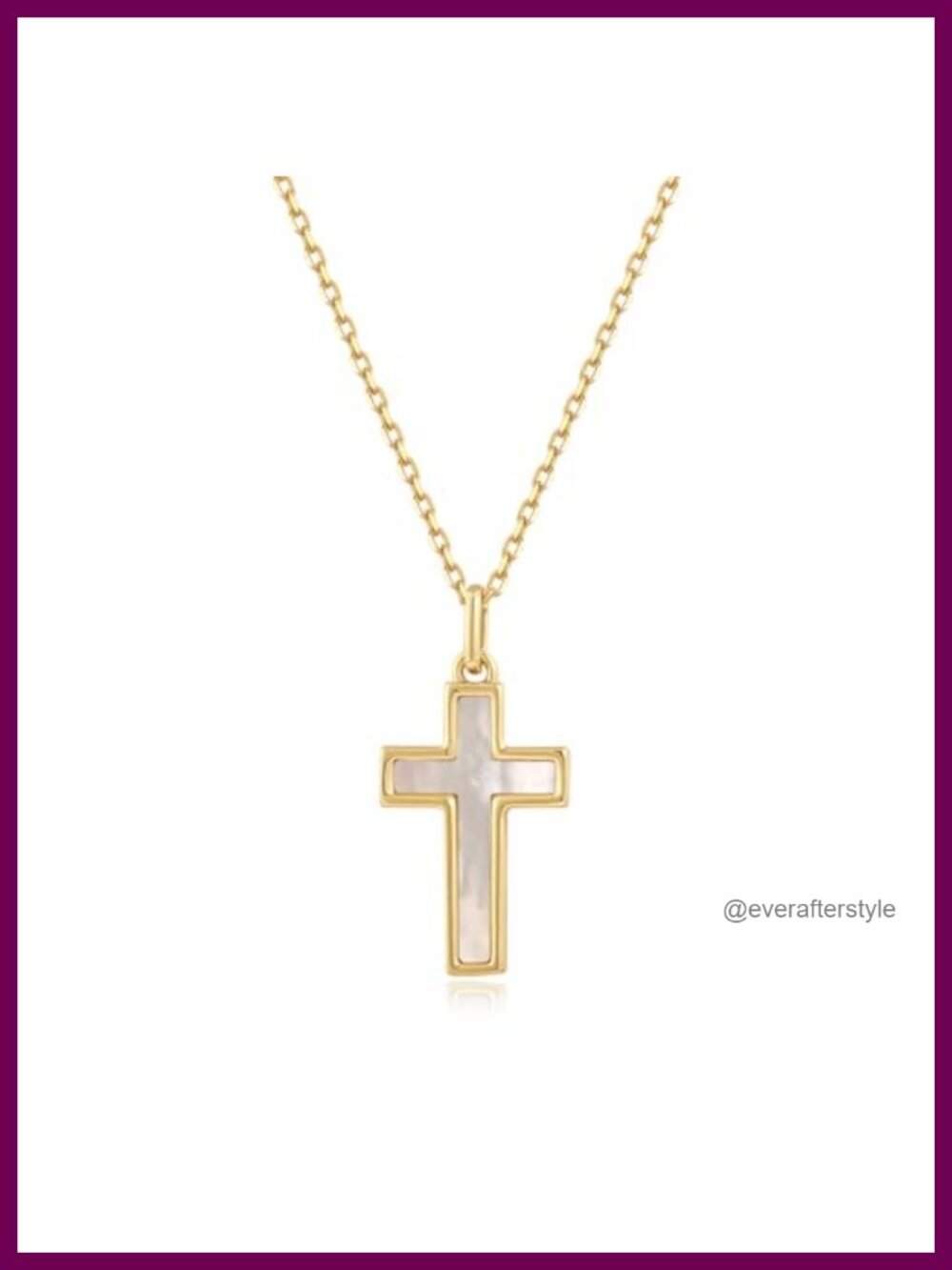 S.Leaf Cross Necklace for Women Gold Plated Dainty Opal Pendant Layering Jewelry